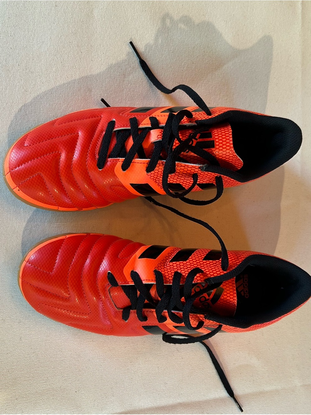 Adidas Orange and Black Men’s Interior Soccer Sneakers (Futsal)
